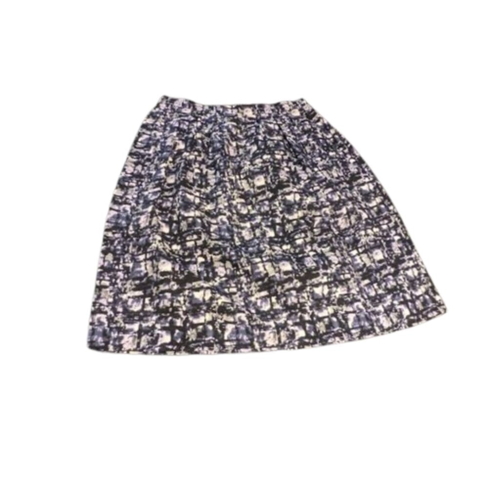 Michael Kors Blue Small Print Skirt  4